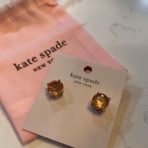 Brand new Kate Spade gum drop light peach earrings